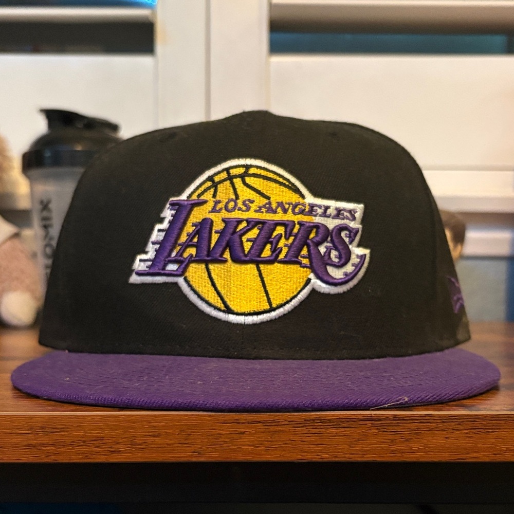 New Era Black and Purple Los Angeles Lakers Cap